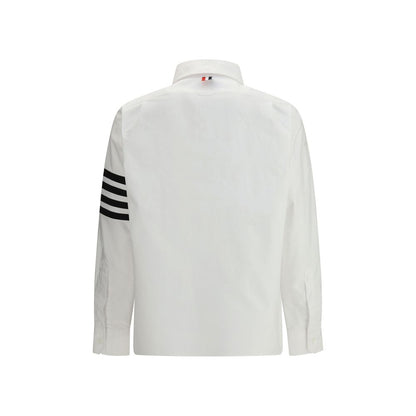 Dress Shirt by Thom Browne for men in cotton white presents a discerning silhouette, showcasing a sophisticated and for a truly discerning finish.