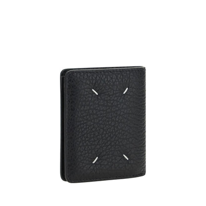 Cardholder Wallet by Maison Margiela for women in bos taurus calfskin leather black features a sleek silhouette, showcasing the sleek Bos Taurus Calfskin Leather Cardholder Wallet design with sophisticated card-organization compact-design for a premium look.