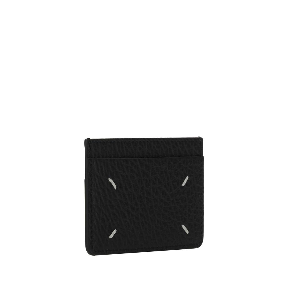 Cardholder Wallet by Maison Margiela for women in bos taurus calf grained leather black presents a architectural silhouette from the Bos Taurus Calf Grained Leather Cardholder Wallet collection, showcasing architectural card-organization for a architectural finish.