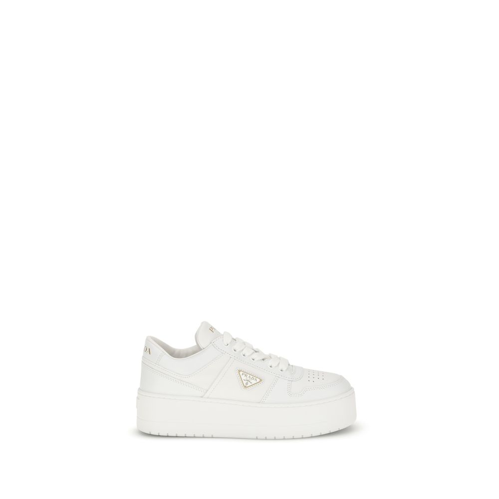 Sneakers by Prada for women in bos taurus calf leather white features an fashionable silhouette, showcasing the premium Women's Basketball Bos Taurus Calf Leather Sneakers in a fashionable basketball style that offers a fashionable finish for refined style.