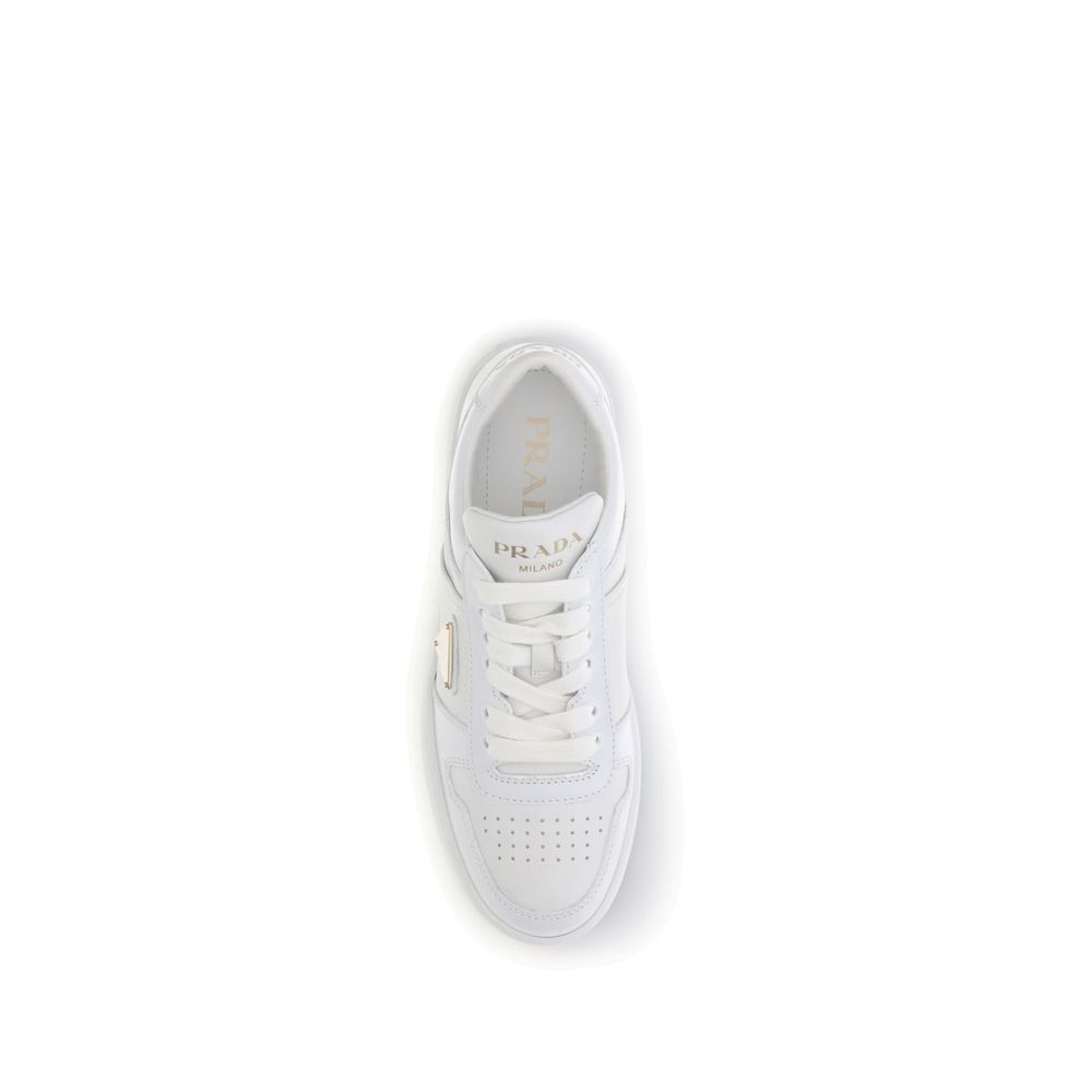 Sneakers by Prada for women in bos taurus calf leather white features an timeless silhouette from the Women's Basketball Bos Taurus Calf Leather Sneakers collection, showcasing a signature basketball style with an timeless finish.