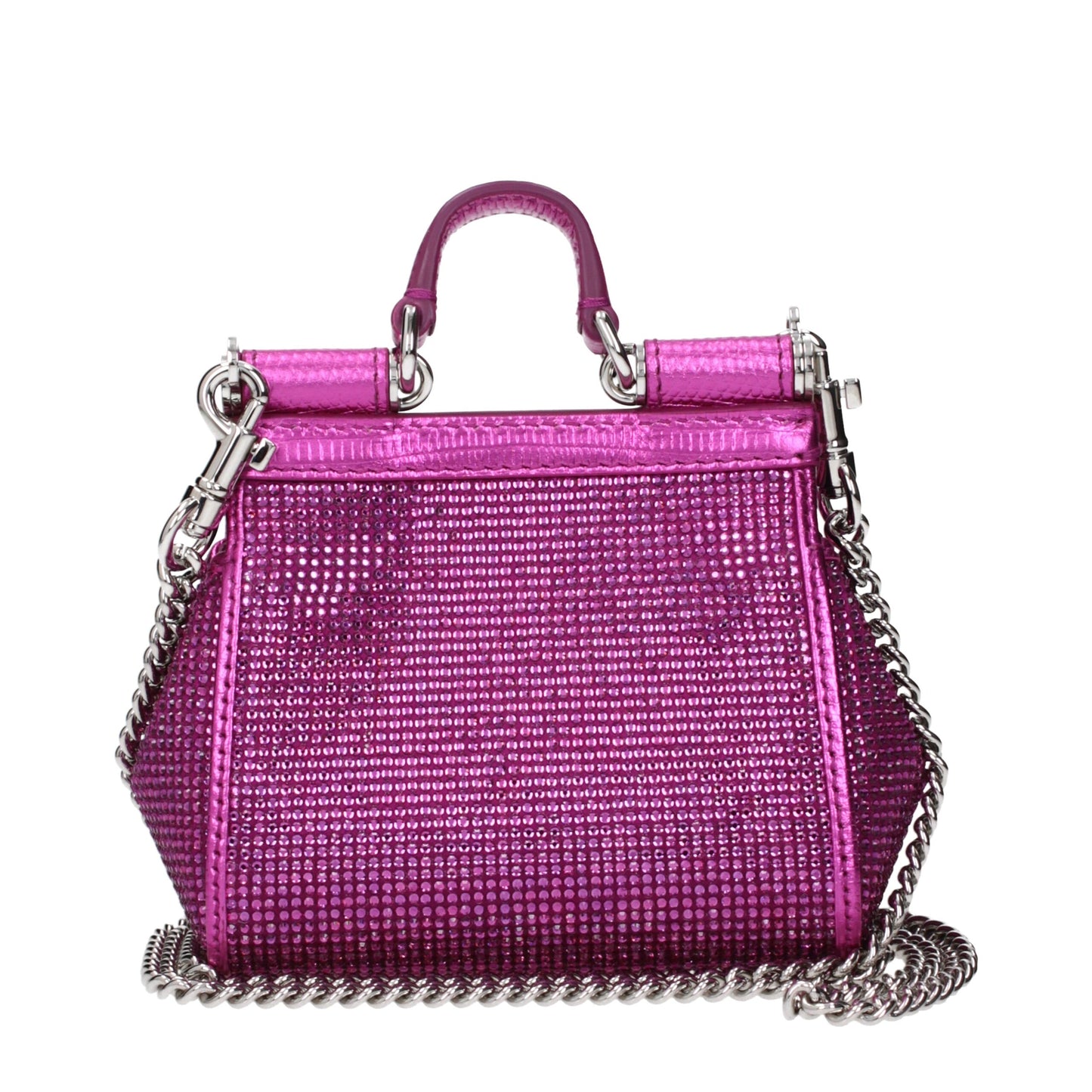 Handbag by Dolce & Gabbana for women in polyester polyurethane python leather fuchsia & pink presents a ornamental silhouette, showcasing a secure , ample , and versatile for a ornamental finish.