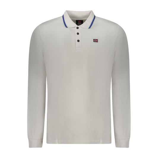 Polo Shirt by Norway 1963 for men in cotton white showcases a enviable silhouette, featuring a refined and long-sleeve for a enviable finish.