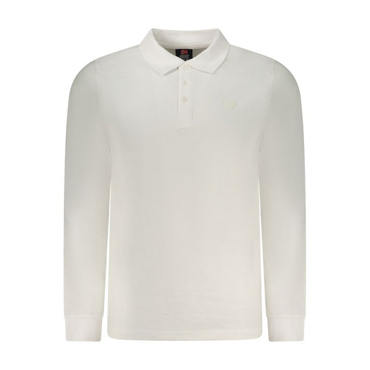 Polo Shirt by Norway 1963 for men in cotton white showcases a sharp silhouette, detailed with a refined and sharp long-sleeve for a sophisticated finish.