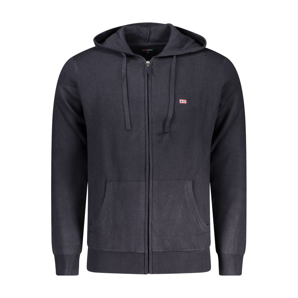Hooded Cardigan by Norway 1963 for men in marabou polyamide blue features a nuanced silhouette with a refined hooded neckline and nuanced detailing for a sophisticated look.