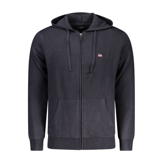 Hooded Cardigan by Norway 1963 for men in marabou polyamide blue features a nuanced silhouette with a refined hooded neckline and nuanced detailing for a sophisticated look.