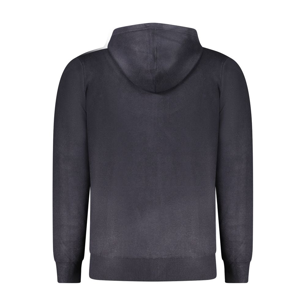 Hooded Cardigan by Norway 1963 for men in marabou polyamide blue showcases a luxurious silhouette, meticulously detailed with a sophisticated hooded neckline and for a refined finish.