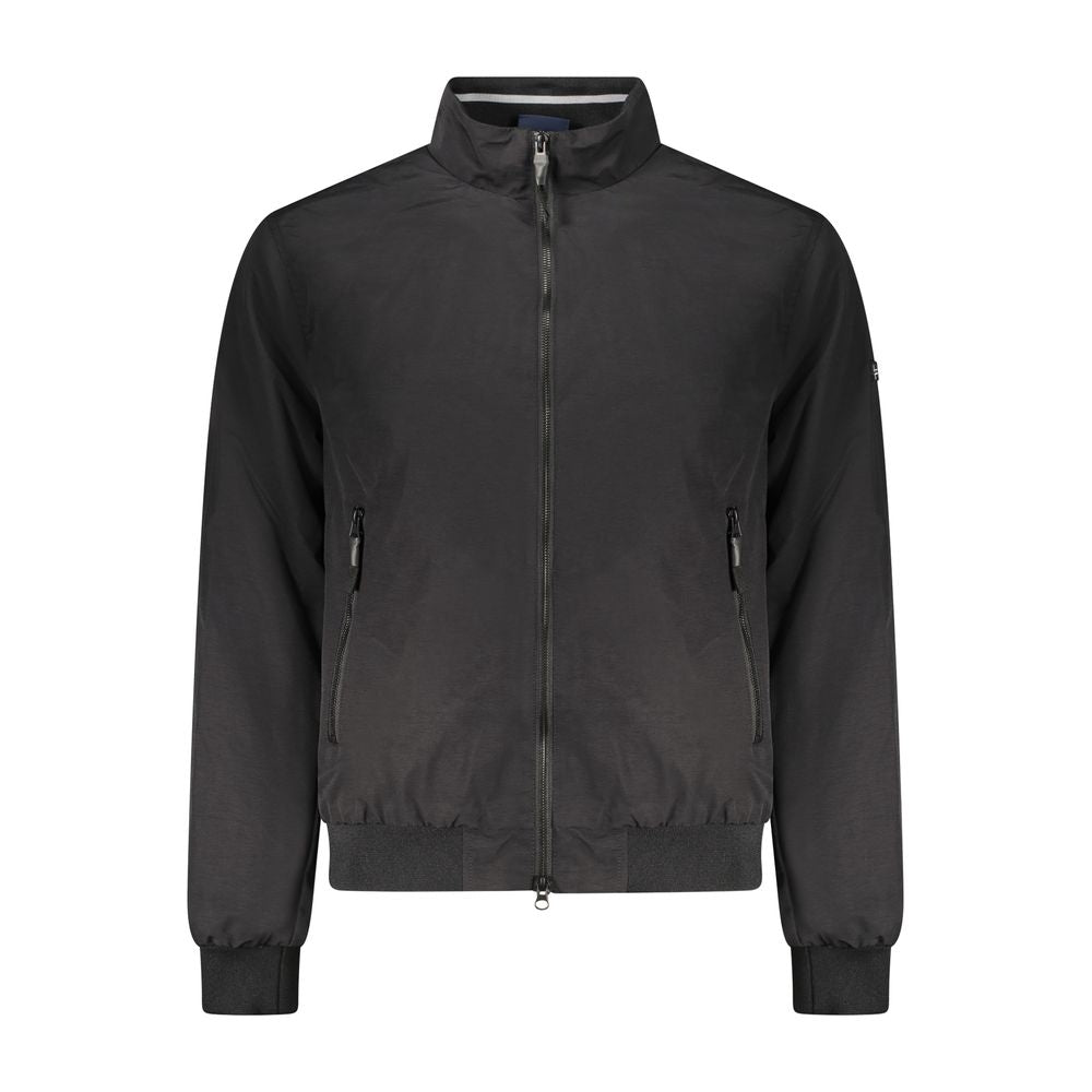 This Bomber Jacket by Norway 1963 for men in polyamide cotton black exhibits a edgy silhouette, meticulously detailed with functional pockets and a edgy for a edgy finish.