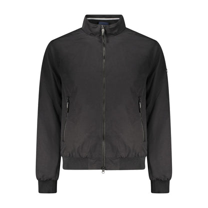 This Bomber Jacket by Norway 1963 for men in polyamide cotton black exhibits a edgy silhouette, meticulously detailed with functional pockets and a edgy for a edgy finish.