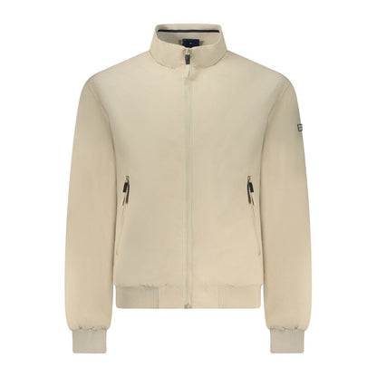Bomber Jacket by Norway 1963 for men in polyamide cotton beige presents a effortlessly chic silhouette, showcasing a sophisticated and premium pockets for a truly effortlessly chic finish.
