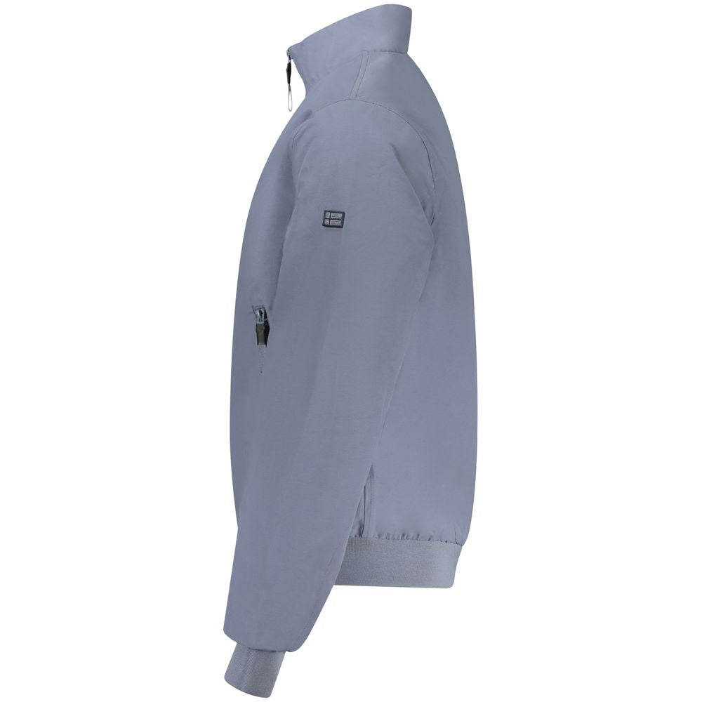 Bomber Jacket by Norway 1963 for men in polyamide cotton blue presents a effortlessly chic silhouette, showcasing a sophisticated and premium pockets for a truly effortlessly chic finish.
