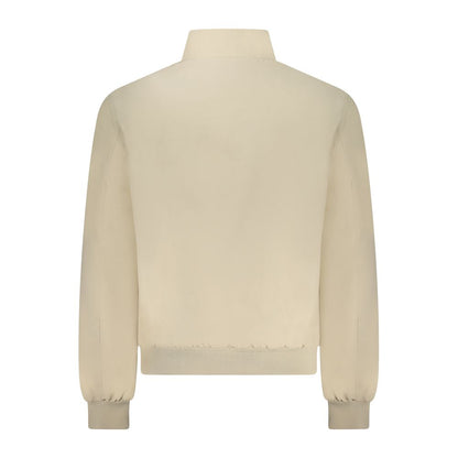 This Bomber Jacket by Norway 1963 for men in polyamide cotton beige exhibits a edgy silhouette, meticulously detailed with functional pockets and a edgy for a edgy finish.