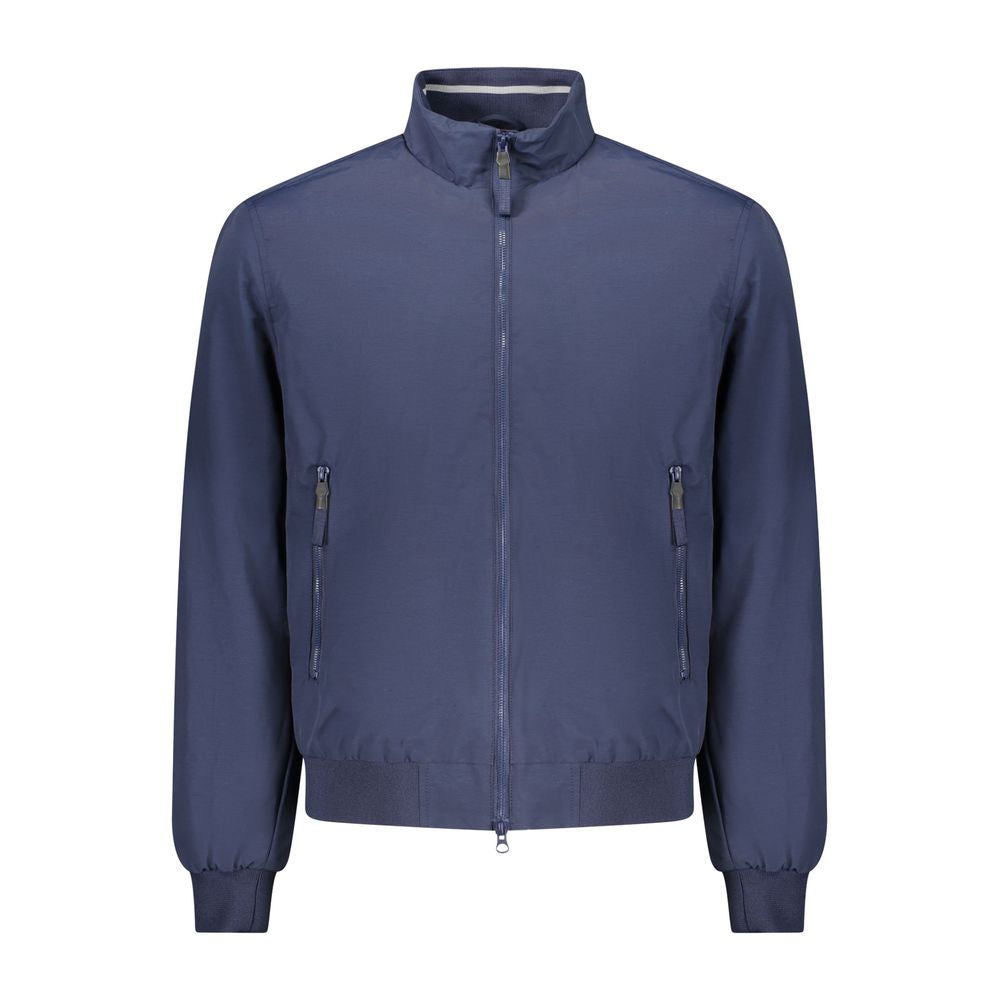 Bomber Jacket by Norway 1963 for men in polyamide cotton blue features a city-ready silhouette, detailed with pockets and a city-ready .