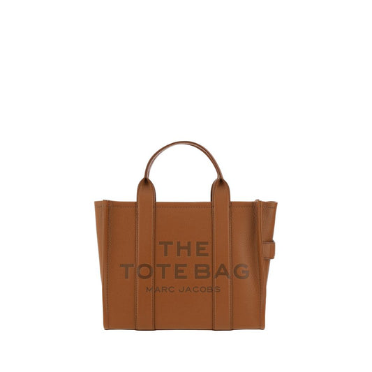 Medium Tote Handbag by Marc Jacobs for women in bos taurus calf grained leather brown & monogram features an refined silhouette, showcasing a secure zipper, ample , and versatile shoulder-strap, handle & adjustable-strap for a sophisticated refined aesthetic.