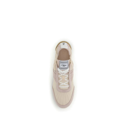 Athletic Sneakers by Chloé for women in tu polyurethane nylon suede leather beige features an exquisite silhouette, showcasing the premium athletic style of the Grace Women's Athletic TU Polyurethane Nylon Suede Leather Sneakers with an exquisite finish.