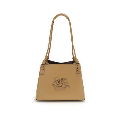 Quilted Satchel Pouch Shoulder Bag by Etro for women in bos taurus calf nappa & suede leather beige & signature features an effortlessly chic silhouette with a secure clasp & open-top, ample removable-pouch & single-compartment, and versatile handle for effortlessly chic everyday luxury.