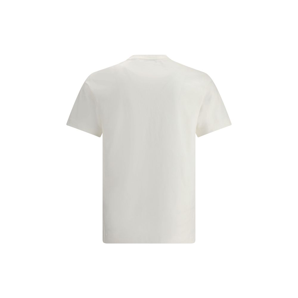 T-Shirt by Burberry for men in cotton white & patterned features a plush silhouette, showcasing a sophisticated crew neckline and for a truly plush finish.