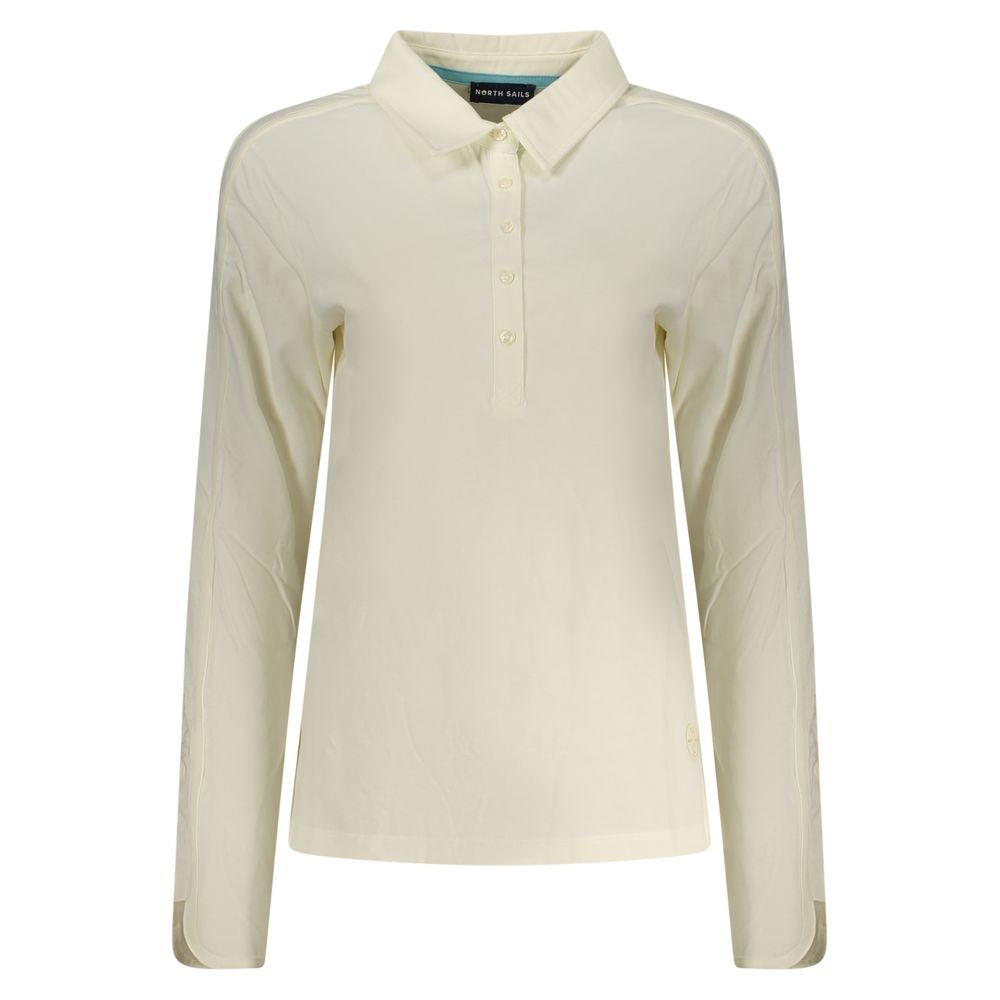 Polo Shirt by North Sails for women in cotton white features a eye catching silhouette, showcasing a refined and long-sleeve for a eye catching finish.