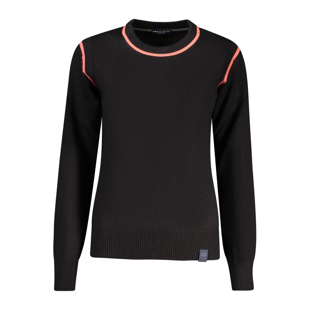 Sweatshirt by North Sails for women in lana wool polyamide & viscose black & blue features an exquisite silhouette, showcasing and crew neckline details for a exquisite look.