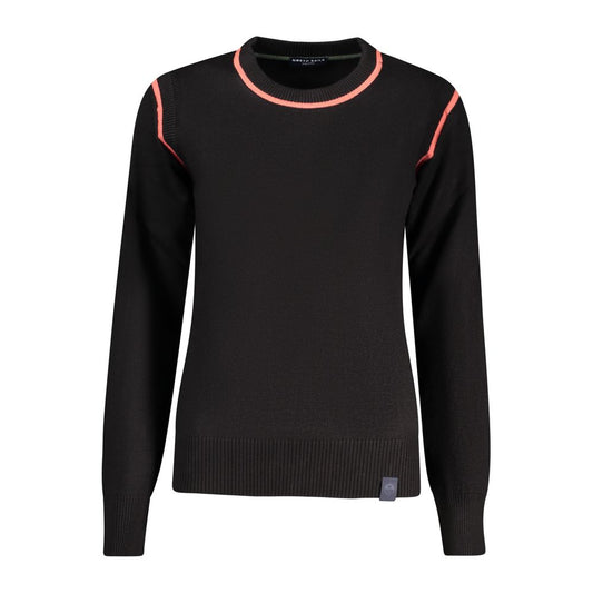 Sweatshirt by North Sails for women in lana wool polyamide & viscose black & blue features an exquisite silhouette, showcasing and crew neckline details for a exquisite look.