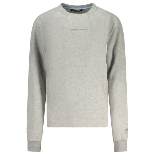 Sweatshirt by North Sails for women in cotton gray & white showcases a slouchy chic silhouette, artfully detailed with a slouchy chic and for a slouchy chic finish.
