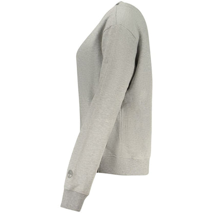 Sweatshirt by North Sails for women in cotton gray & white features an exquisite silhouette, showcasing and details for a exquisite look.