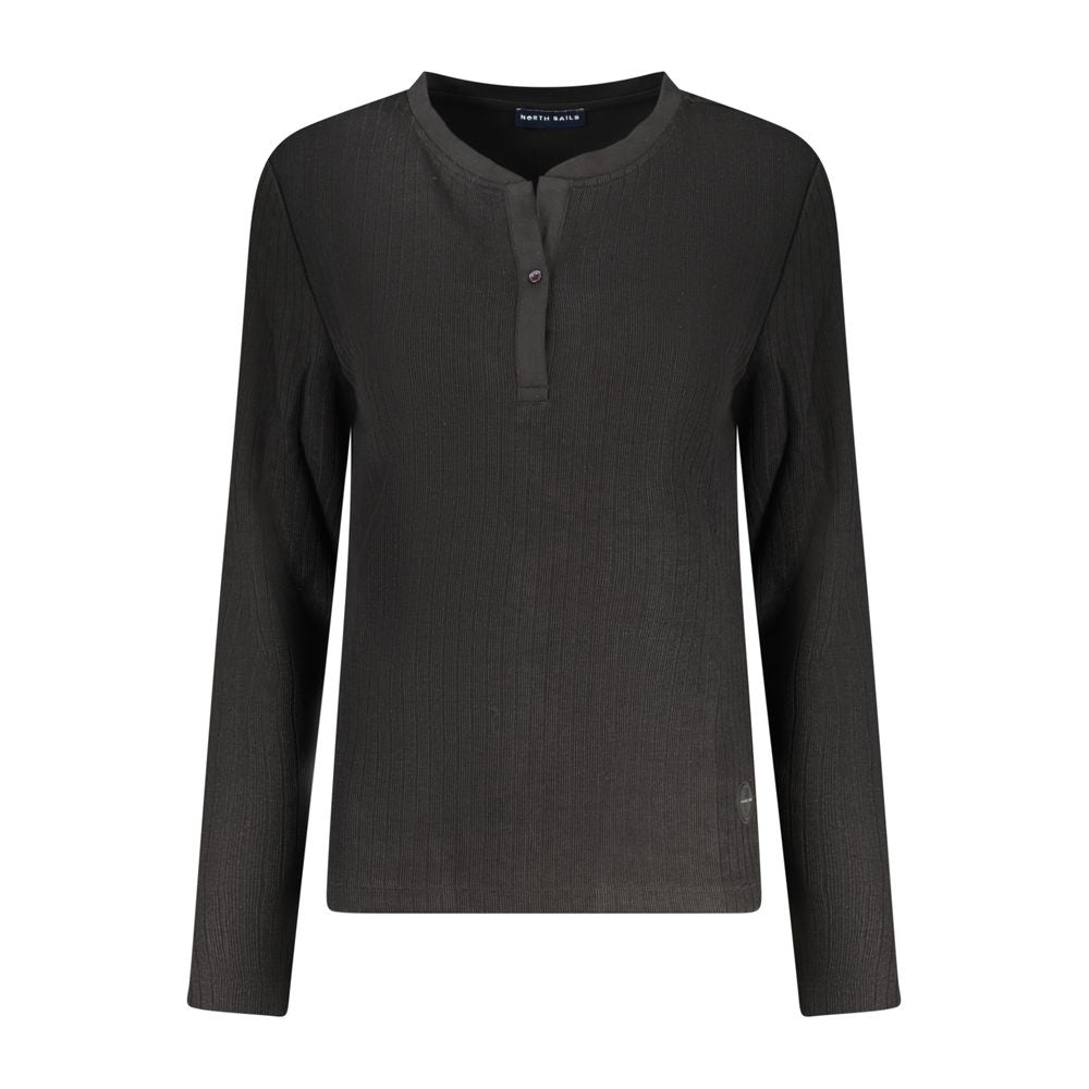 Hooded Sweatshirt Hoodie by North Sails for women in polyester black features an avant-garde silhouette, showcasing a sophisticated hooded neckline and detail for a truly avant-garde finish.