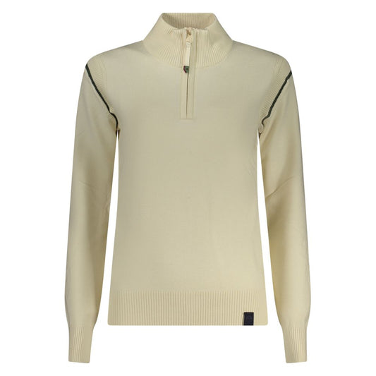 Hooded Sweatshirt Hoodie by North Sails for women in polyester & viscose black & white features an luminous silhouette, showcasing a sophisticated hooded neckline and long-sleeve for a truly luminous look.