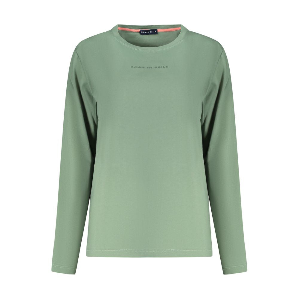 Sweatshirt by North Sails for women in stretch polyester cotton green features an provocated silhouette, detailed with a provocated long-sleeve and a refined for a sophisticated aesthetic.