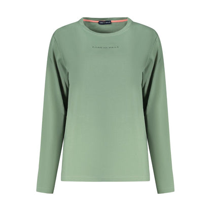 Sweatshirt by North Sails for women in stretch polyester cotton green features an provocated silhouette, detailed with a provocated long-sleeve and a refined for a sophisticated aesthetic.