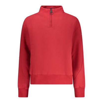 Sweatshirt by North Sails for women in cotton red & print showcases a slouchy chic silhouette, artfully detailed with a slouchy chic wide-neck neckline and for a slouchy chic finish.