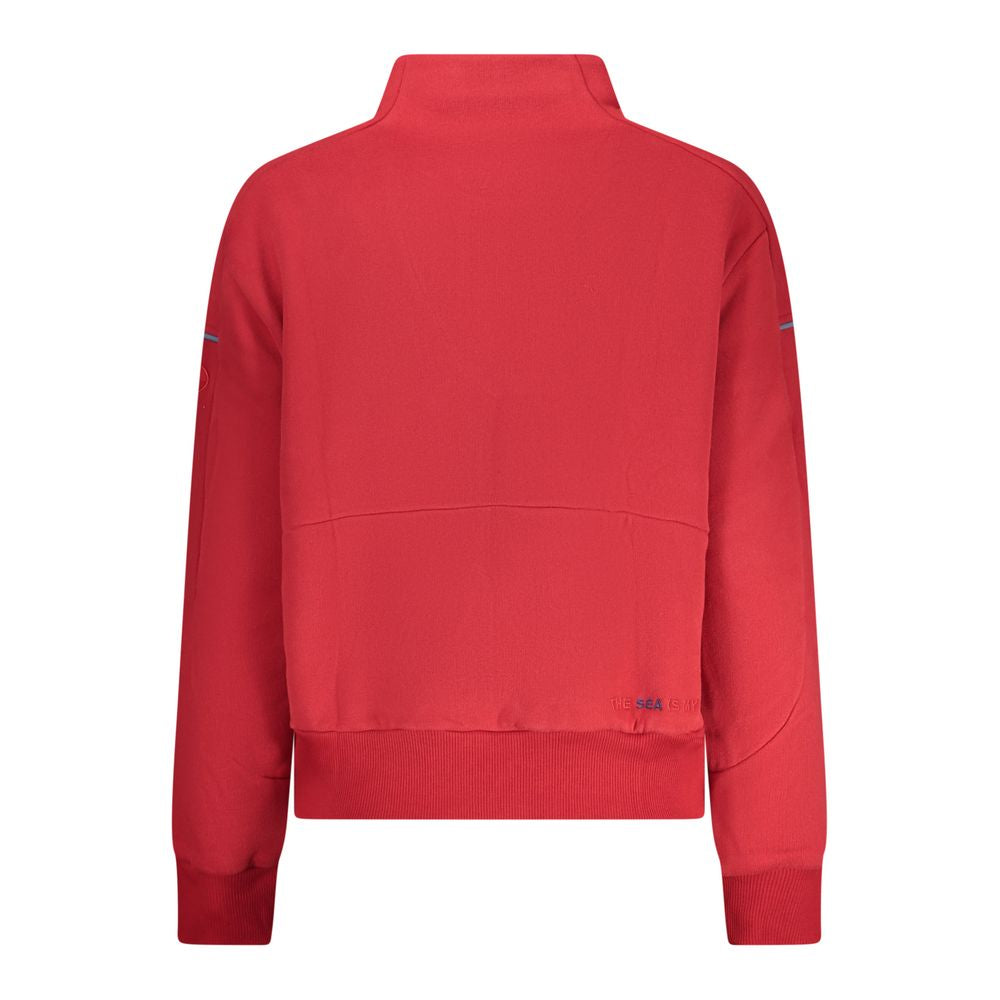 Sweatshirt by North Sails for women in cotton red & print features a unrivaled silhouette with a refined wide-neck neckline and unrivaled detailing for a sophisticated look.