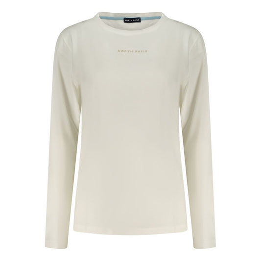 Sweatshirt by North Sails for women in stretch polyester cotton blue & white presents a smart casual silhouette, featuring a smart casual and long-sleeve for a sophisticated look.