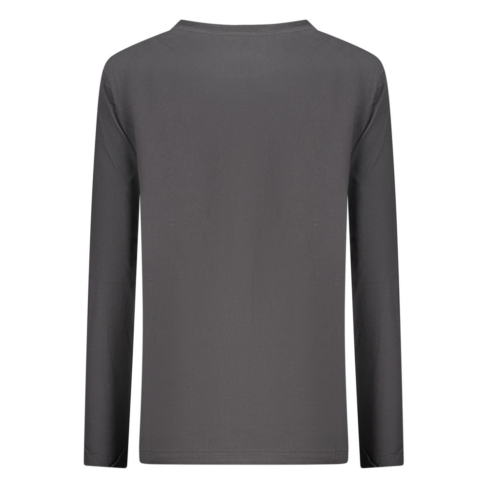 T-Shirt by North Sails for women in cotton black & print showcases a dramatic silhouette, elegantly detailed with a dramatic wide-neck neckline and for a truly dramatic finish.