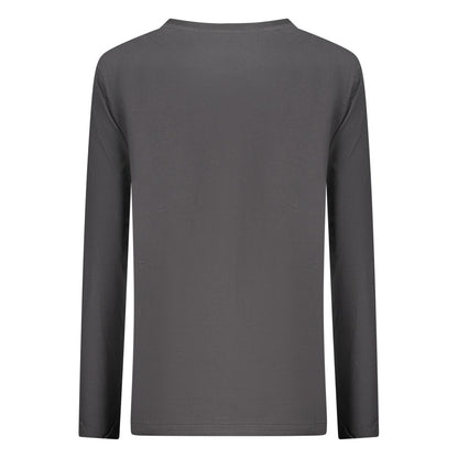T-Shirt by North Sails for women in cotton black & print showcases a dramatic silhouette, elegantly detailed with a dramatic wide-neck neckline and for a truly dramatic finish.