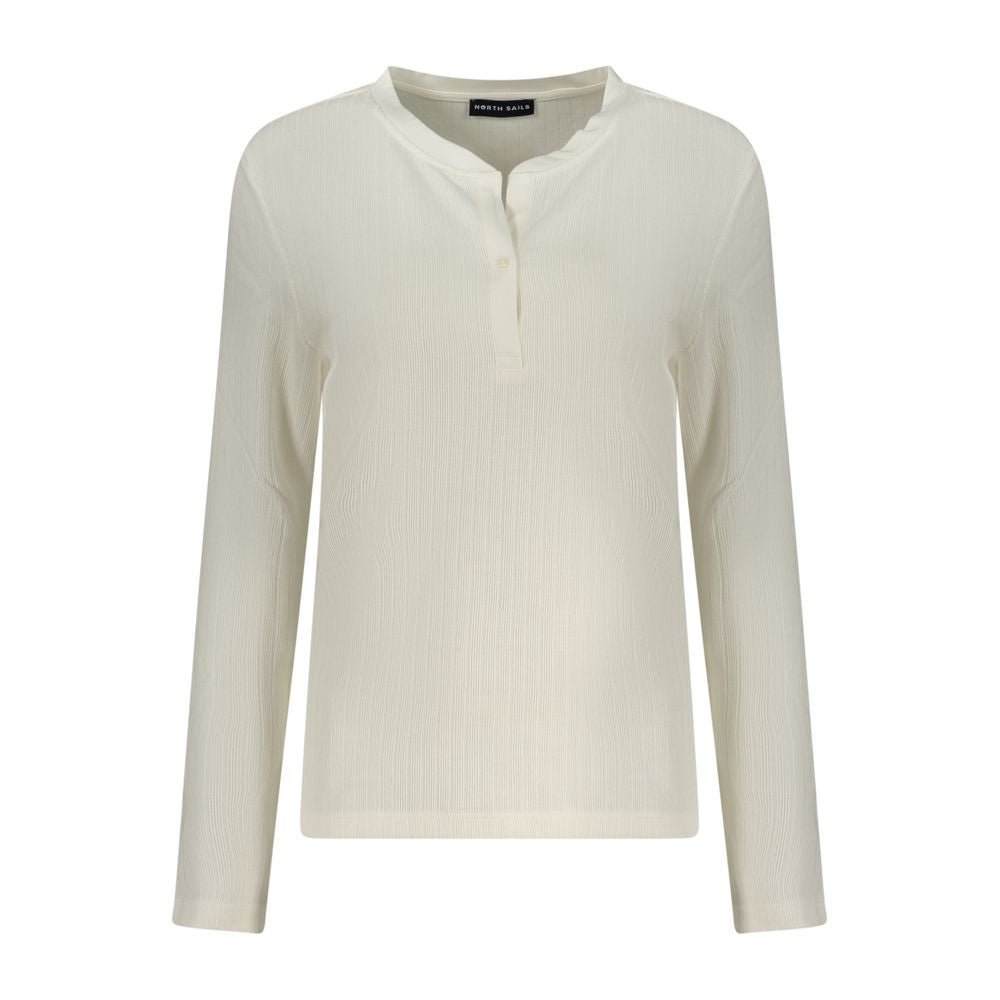 Sweatshirt by North Sails for women in lana wool poly-viscose white features an exquisite silhouette, showcasing and crew neckline details for a exquisite look.