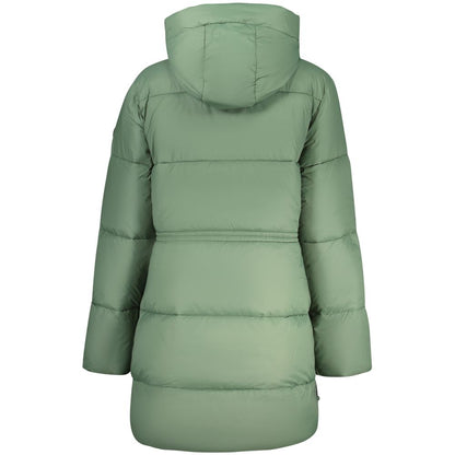 Hooded Overcoat by North Sails for women in polyester green showcases a enveloping silhouette, detailed with distinctive pockets, hooded, insulated & water-resistant and a enveloping hooded neckline.