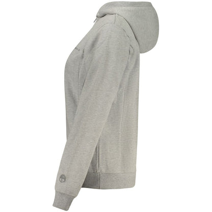 Sweatshirt Hoodie by North Sails for women in cotton polyester gray features a edgy silhouette, detailed with a edgy and for a refined finish.