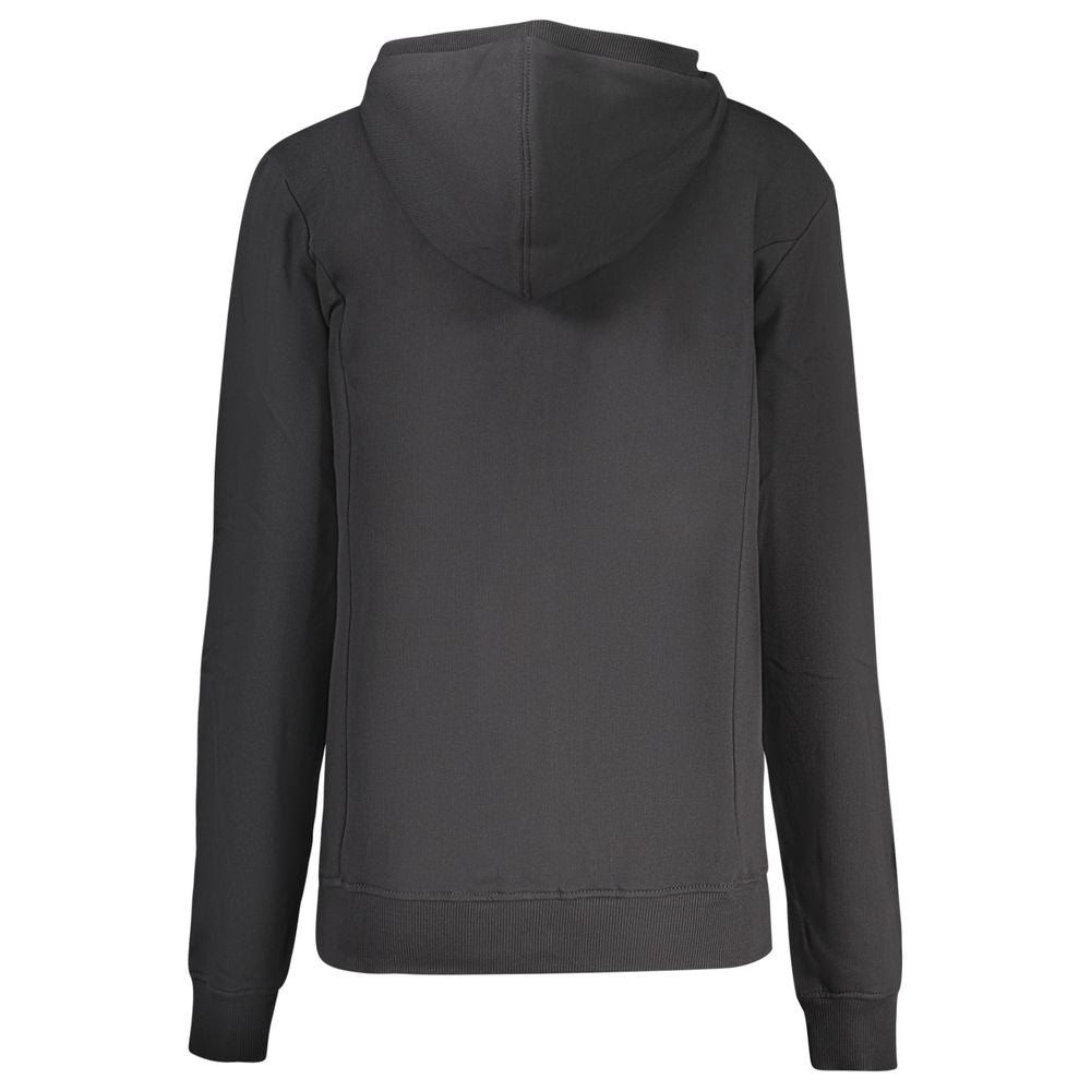 Hooded Sweatshirt Hoodie by North Sails for women in cotton polyester black & print features a slouchy chic silhouette, detailed with a slouchy chic and a signature hooded neckline for an elevated aesthetic.