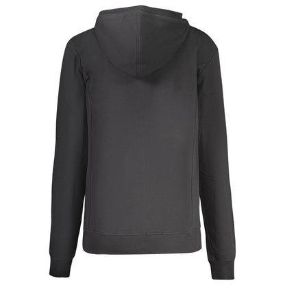 Hooded Sweatshirt Hoodie by North Sails for women in cotton polyester black & print features a slouchy chic silhouette, detailed with a slouchy chic and a signature hooded neckline for an elevated aesthetic.