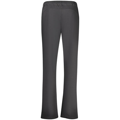 Joggers by North Sails for women in cotton black features an sartorial wide and long with a cut for a sartorial finish.