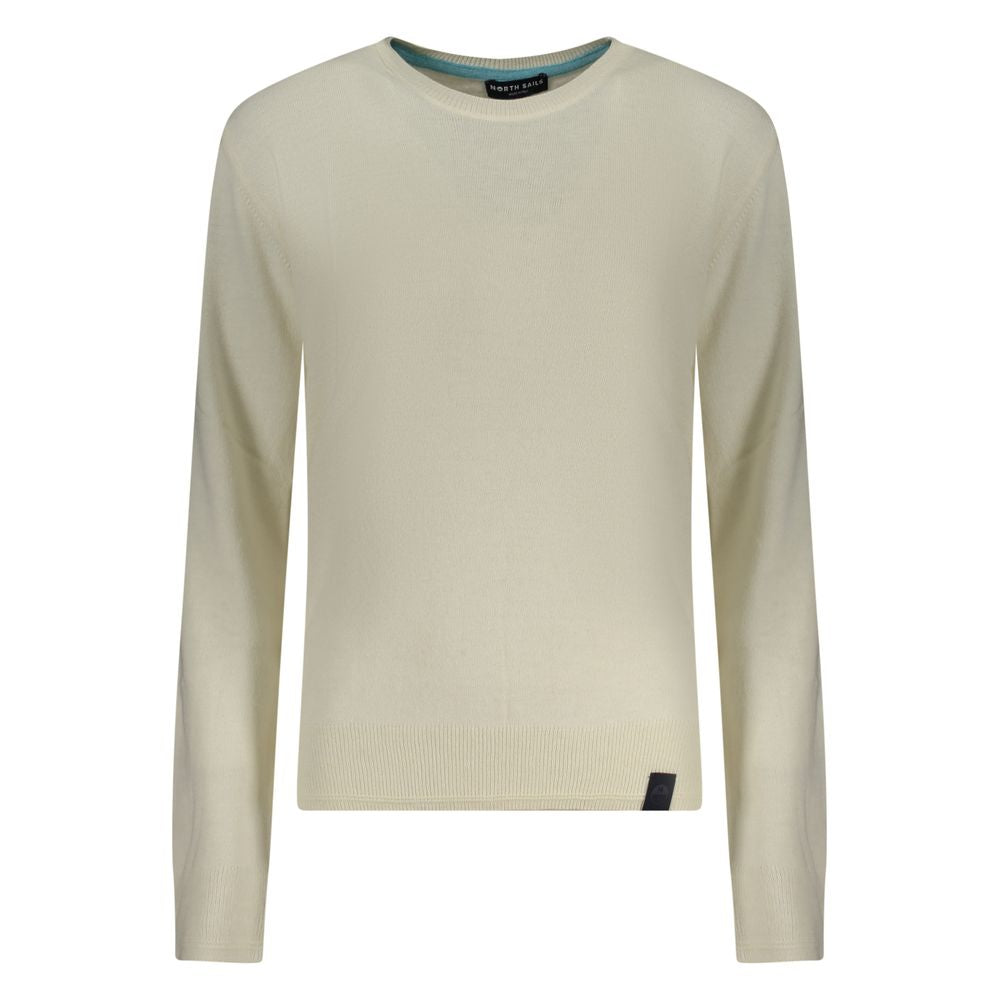 Sweatshirt by North Sails for women in wool white features an provocated silhouette, detailed with a provocated and a refined crew neckline for a sophisticated aesthetic.