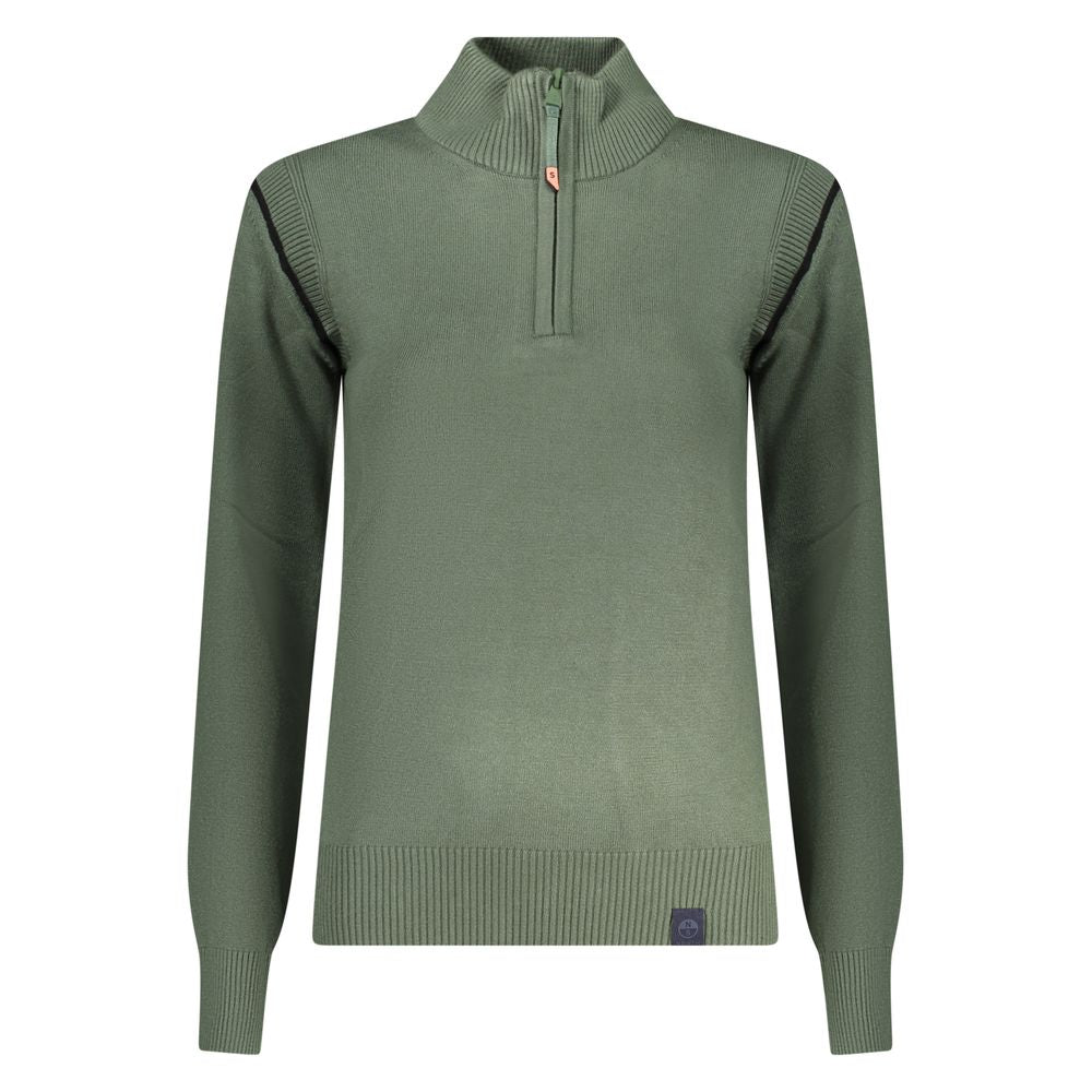 Sweatshirt by North Sails for women in polyester green features an enviable silhouette, showcasing a premium and refined for a truly enviable finish.