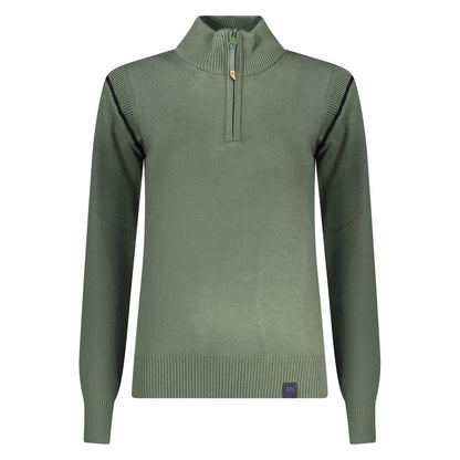 Sweatshirt by North Sails for women in polyester green features an enviable silhouette, showcasing a premium and refined for a truly enviable finish.