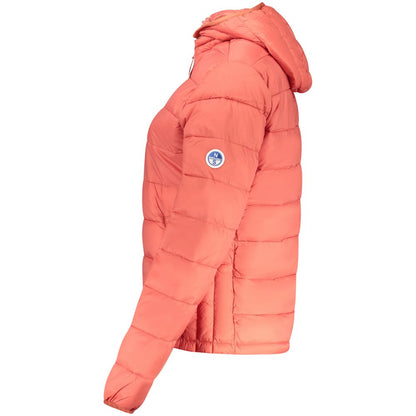 Hooded Windbreaker Jacket by North Sails for women in polyester red features an enduring silhouette, showcasing technical pockets, hooded, water-resistant & windproof and a sophisticated for a truly enduring aesthetic.