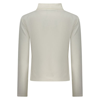 Sweater by North Sails for women in polyester white showcases a discreet silhouette, finished with a discreet turtle neckline and for a discreet look.