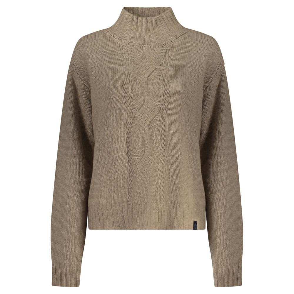 Sweatshirt by North Sails for women in canvas polyamide & polyester brown features an provocated silhouette, detailed with a provocated and a refined turtle neckline for a sophisticated aesthetic.