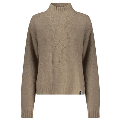 Sweatshirt by North Sails for women in canvas polyamide & polyester brown features an provocated silhouette, detailed with a provocated and a refined turtle neckline for a sophisticated aesthetic.