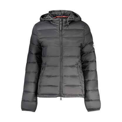 Hooded Windbreaker Jacket by North Sails for women in polyester black showcases a urban chic silhouette, detailed with a urban chic hooded neckline and functional pockets, hooded & windproof for a polished finish.