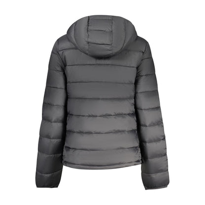 Hooded Windbreaker Jacket by North Sails for women in polyester black features an perennial silhouette with a refined hooded neckline and perennial pockets, hooded & windproof for a sophisticated weather-resistant look.